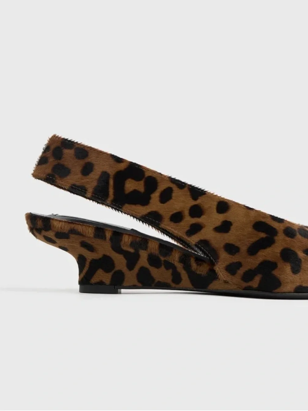 NWT Toteme Wedge-heel Pony Hair Slingbacks Leopard